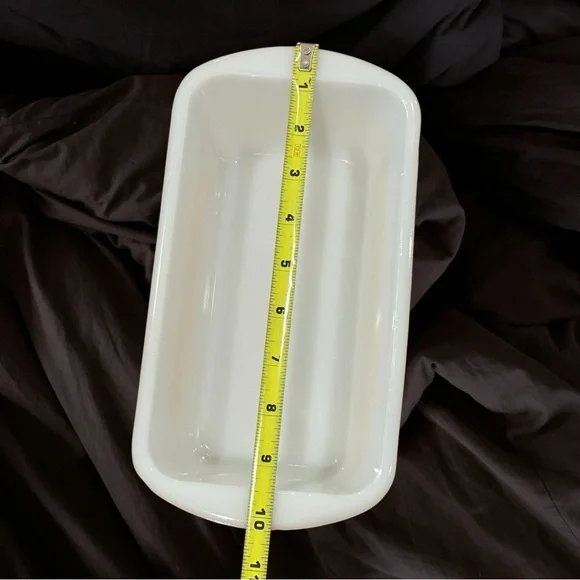 Vintage Milk Glass Baking Dish Sunflowers - Picture 6 of 7